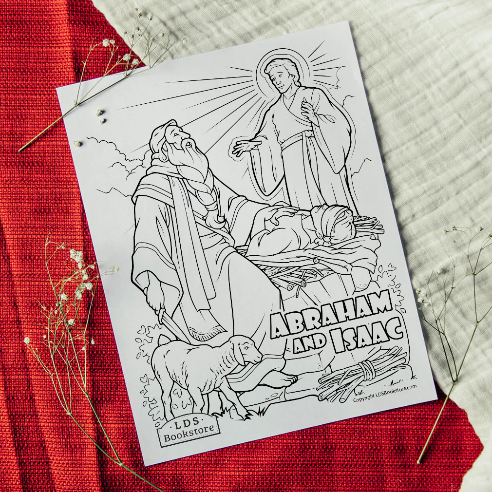 Abraham and isaac coloring page