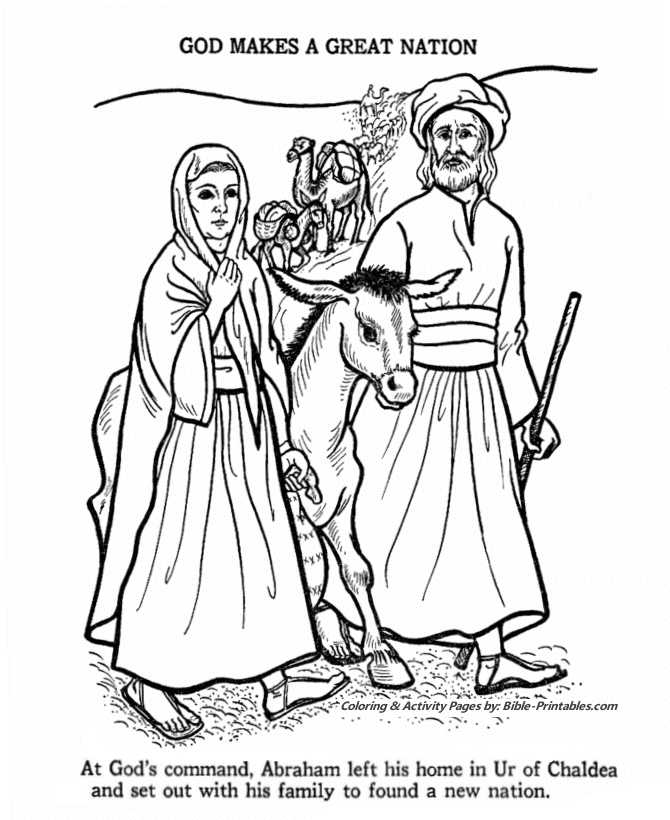 Abraham coloring page