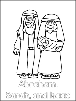 Abraham and sarah printable color sheets preschool bible study curriculum