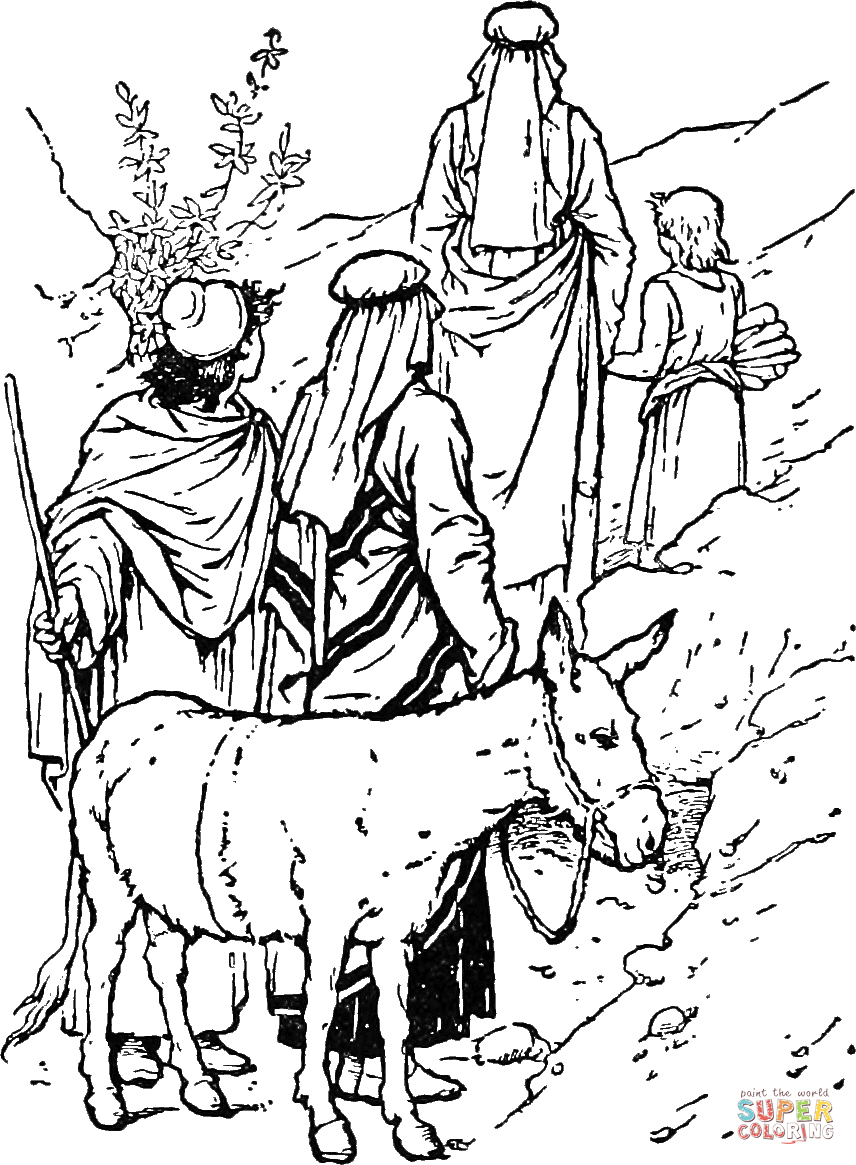 Abraham goes to sacrifice with isaac coloring page free printable coloring pages