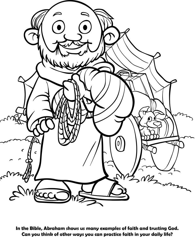 Abraham coloring book â