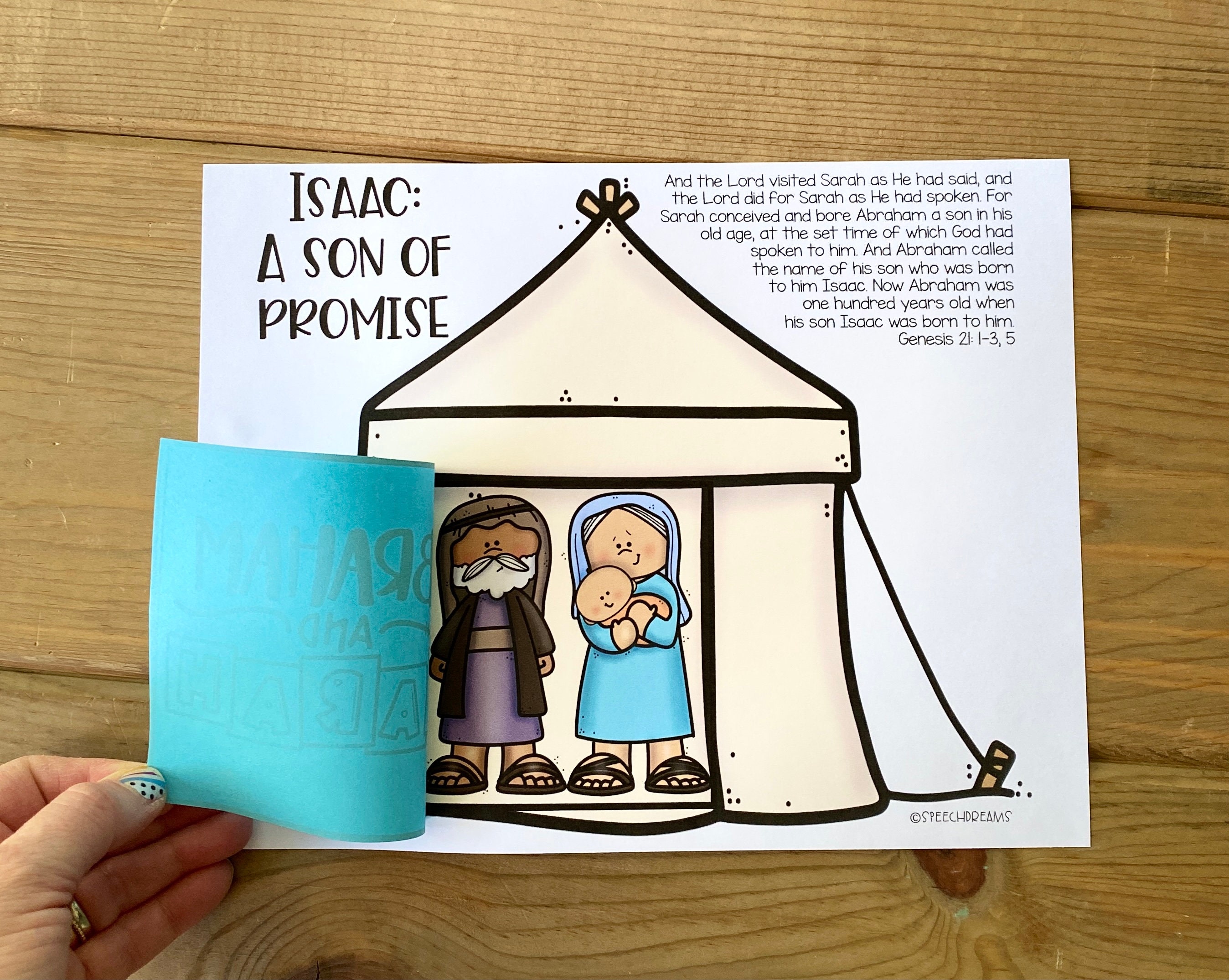 Abraham and sarah bible craft for kids