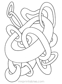 Abstract coloring pages for kids