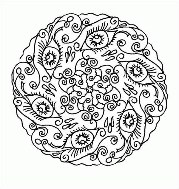 Abstract coloring pages