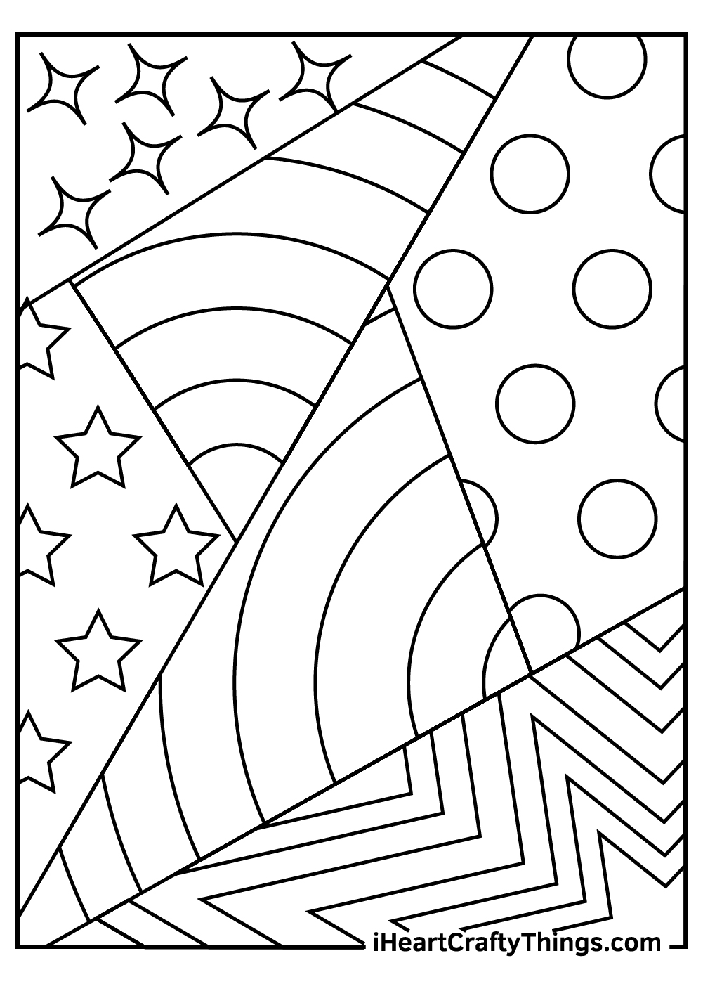 Abstract coloring pages free printables