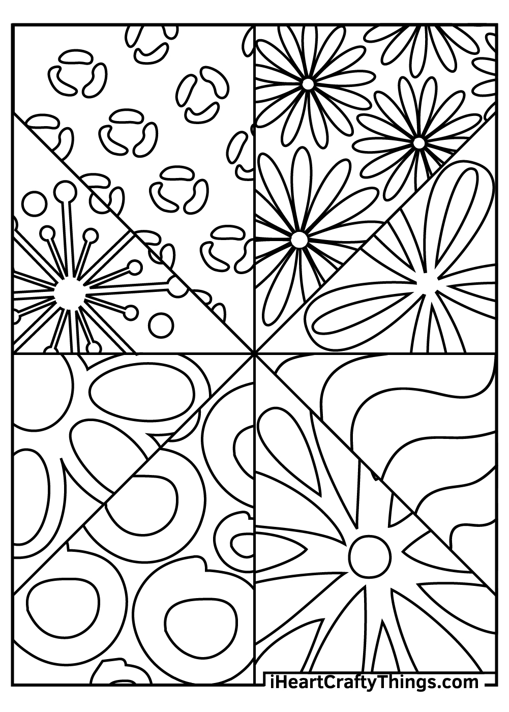 Abstract coloring pages free printables