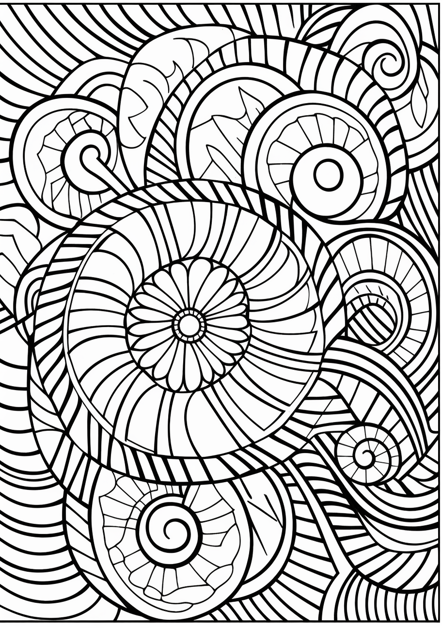 Abstract themed coloring s