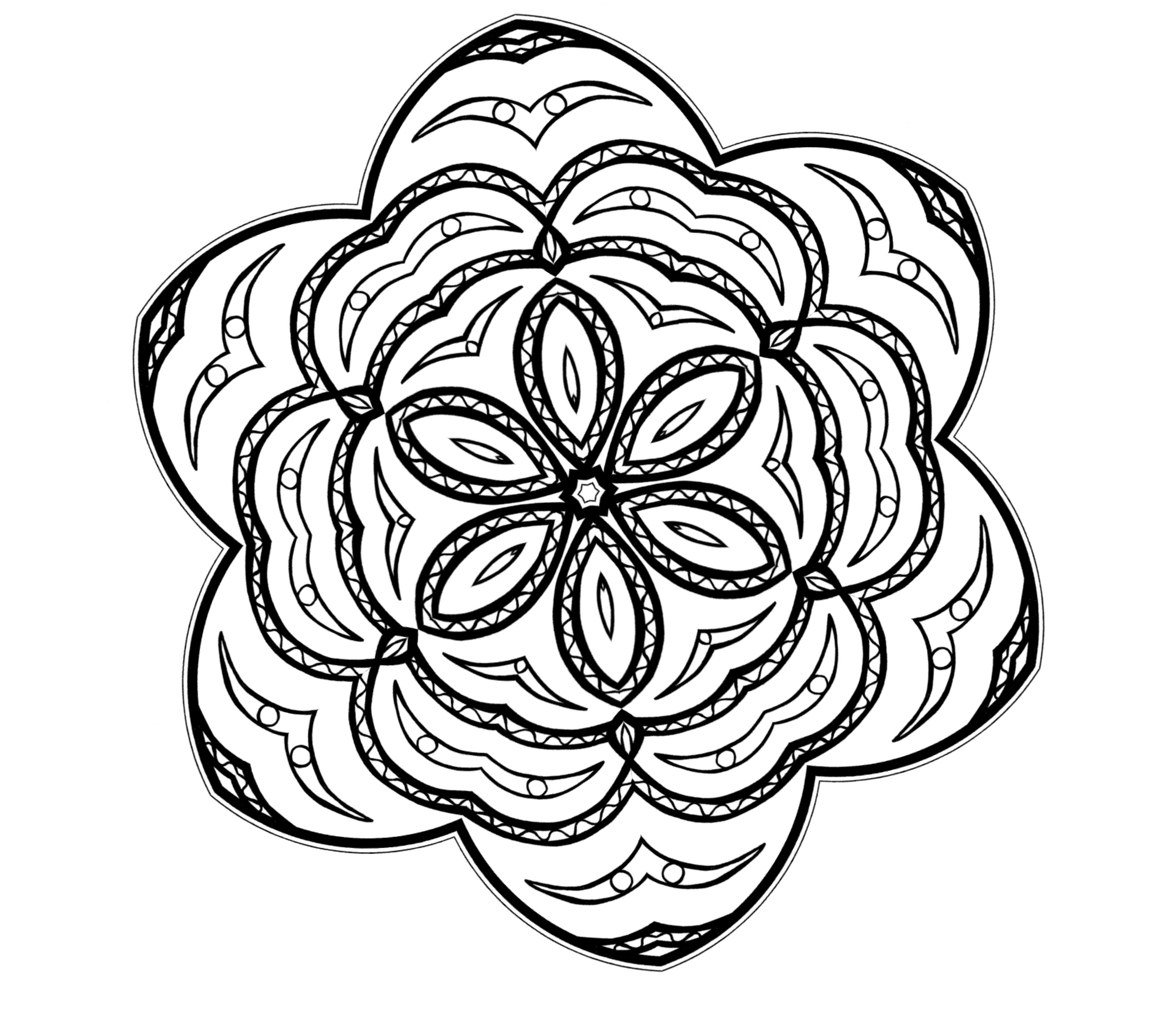 Free printable abstract coloring pages for kids