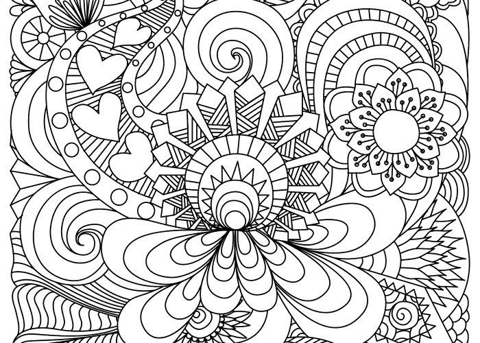 Free abstract coloring pages to print