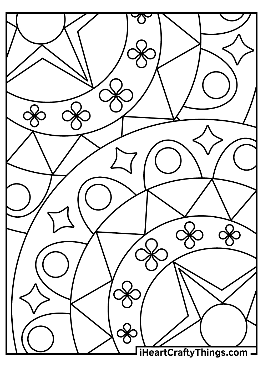 Abstract coloring pages free printables