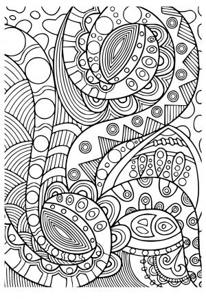 Free printable abstract coloring pages for adults and kids