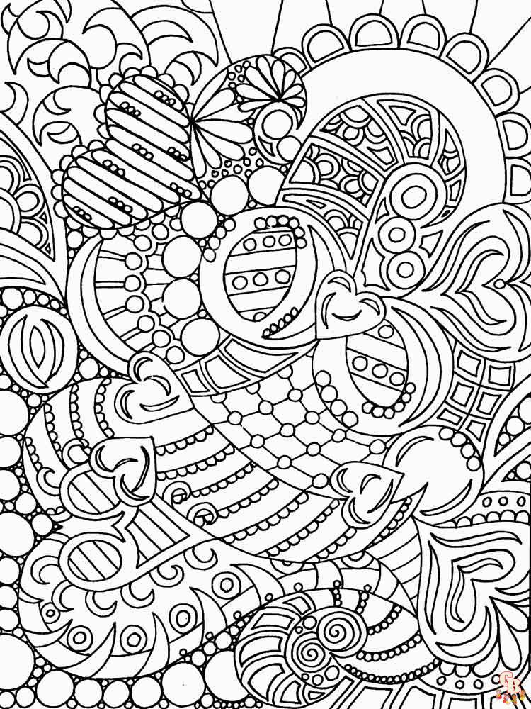 Free abstract coloring pages adult printable sheets for relaxation