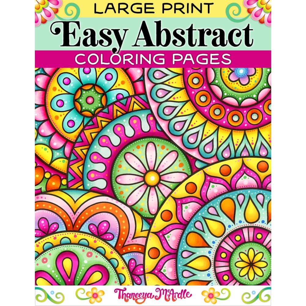 Easy abstract coloring pages
