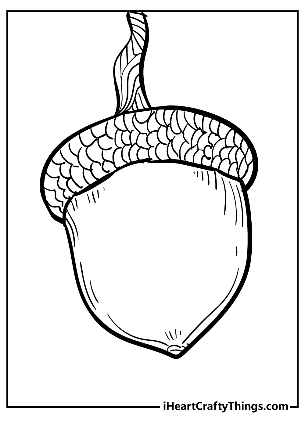 Acorn coloring pages free printables