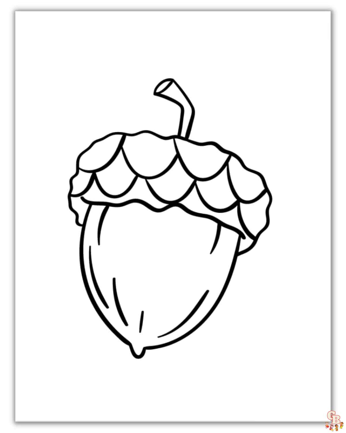 Discover fun and free acorn coloring pages for kids