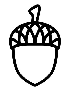 Acorn template acorn coloring page acorn outline acorn art acorn bulletin board