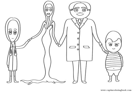 The addams family coloring pages printable for free download