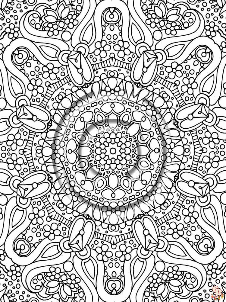 Free abstract coloring pages adult printable sheets for relaxation