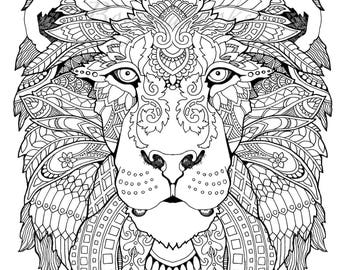 Awesome animals adult coloring pages coloring pages printable coloring book printable stress relieving relaxing