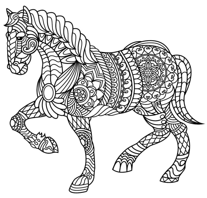 Give you printable animal coloring pages for adult by memoryfly