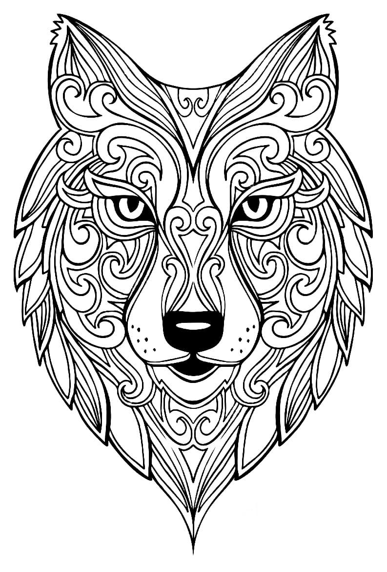 Animals coloring pages for adults