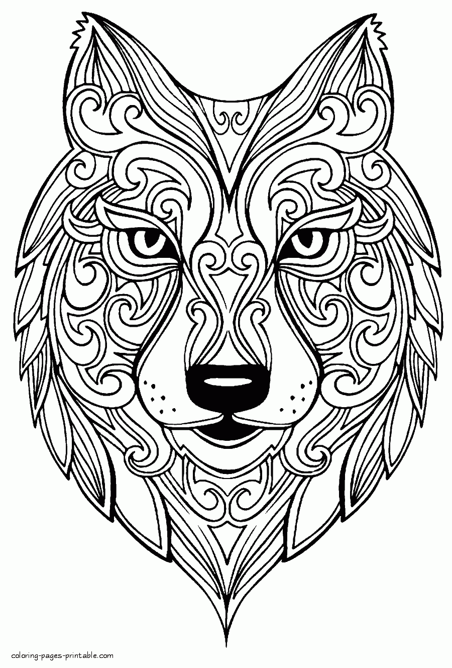 Animal printable coloring pictures for adults coloring