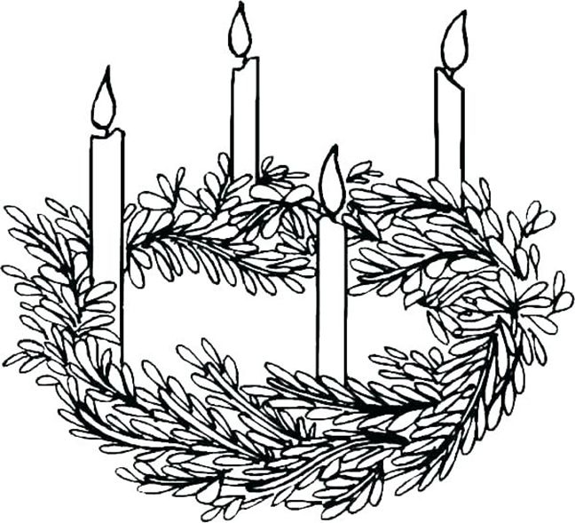 Advent coloring pages