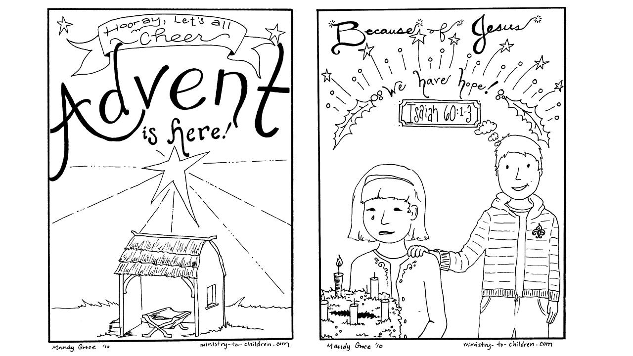 Advent coloring pages free printables for christmas