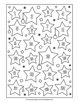 Christmas advent coloring page â free printable pdf from