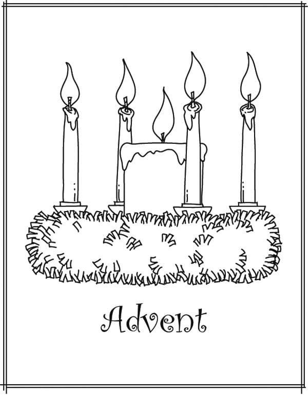 Advent coloring pages printable for free download