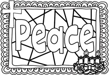 Advent coloring pages by ponder and possible tpt