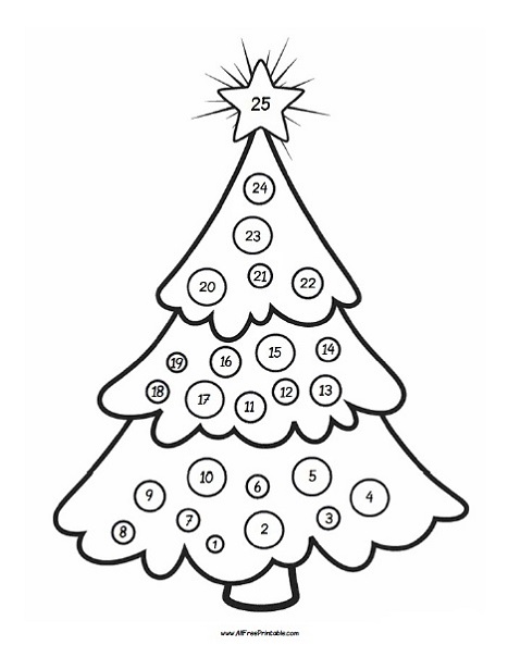 Christmas advent calendar coloring page â free printable