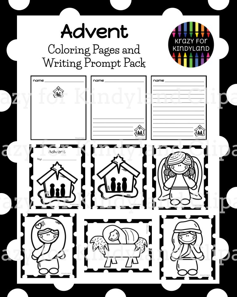 Advent coloring pages for christian christmas and holidays around the world