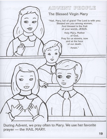 Advent coloring book