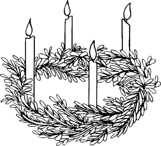 Advent coloring pages