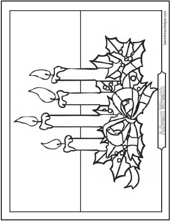 Advent wreath coloring page âïâï color a warm wele for jesus