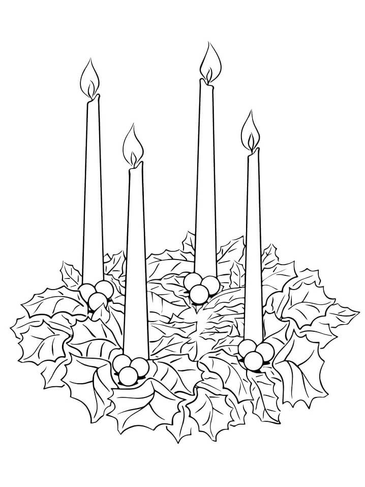 Advent coloring pages