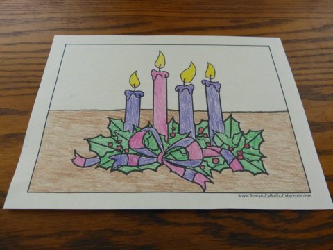 Advent wreath coloring page âïâï color a warm wele for jesus