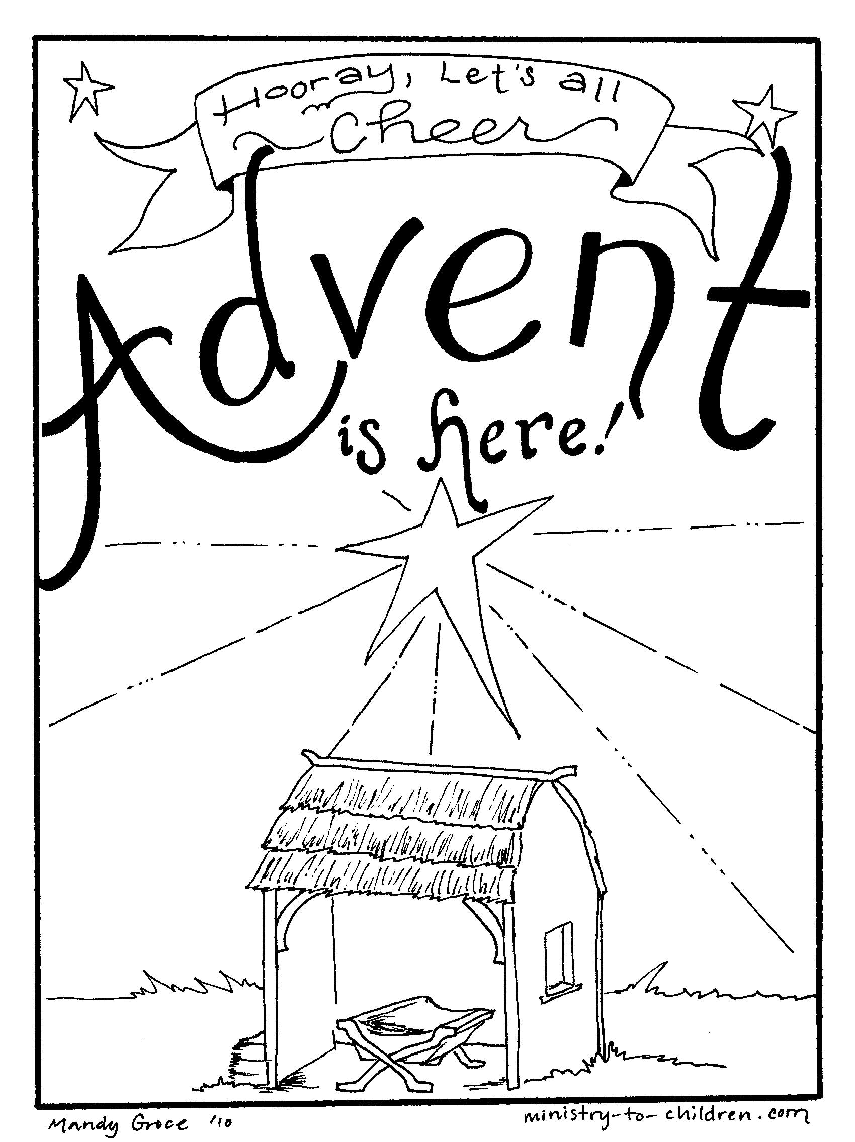 Advent coloring pages activities for kids â sunday school