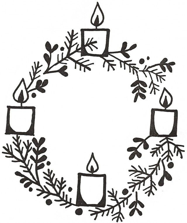 Advent coloring pages