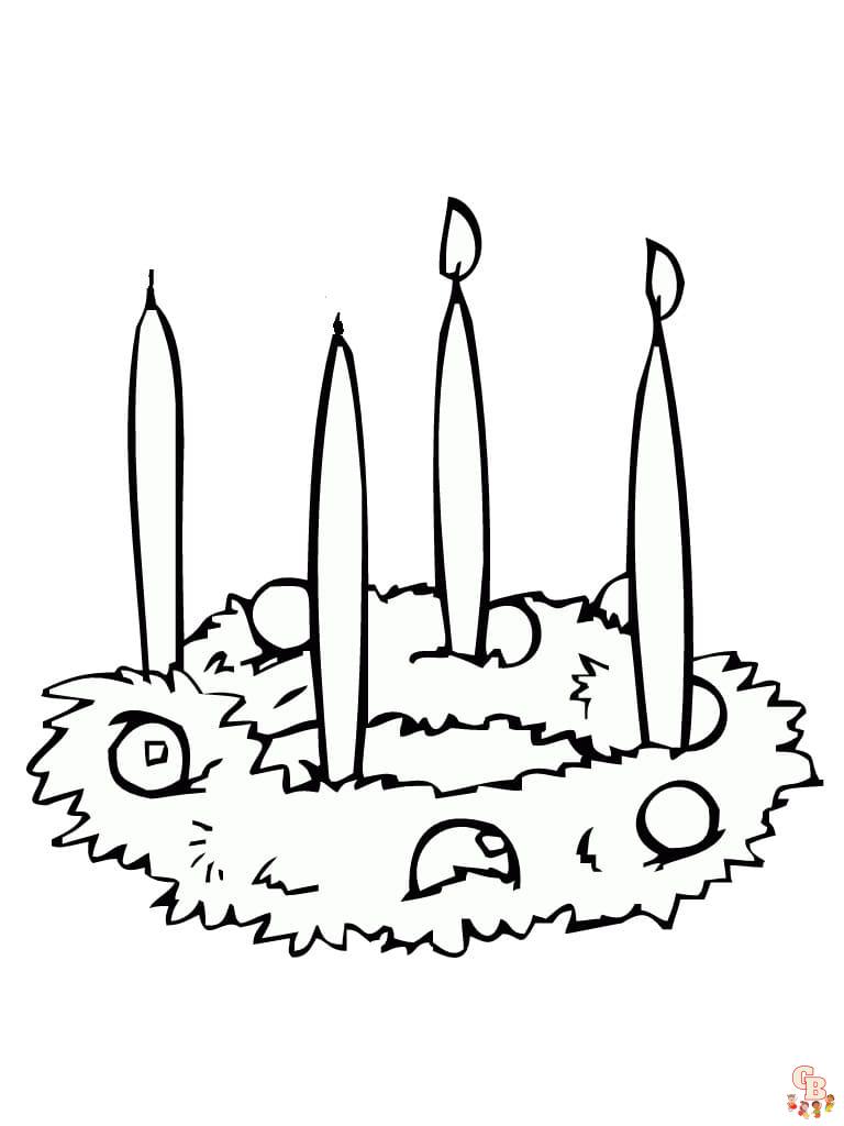 Printable advent coloring pages free for kids and adults