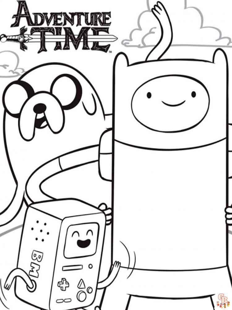 Adventure time coloring pages