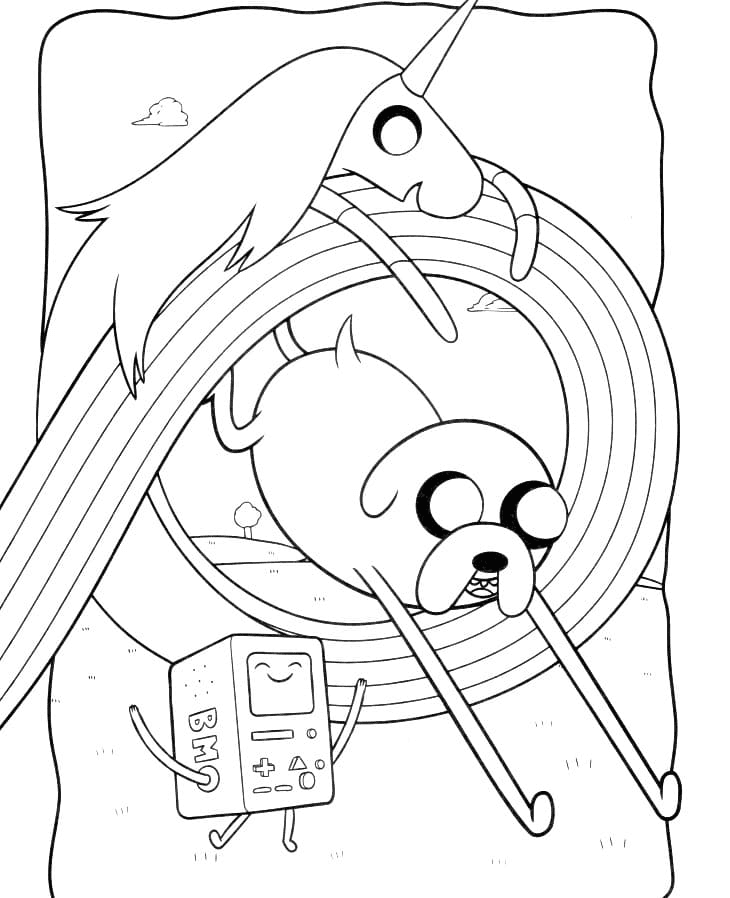 Adventure time coloring pages printable for free download