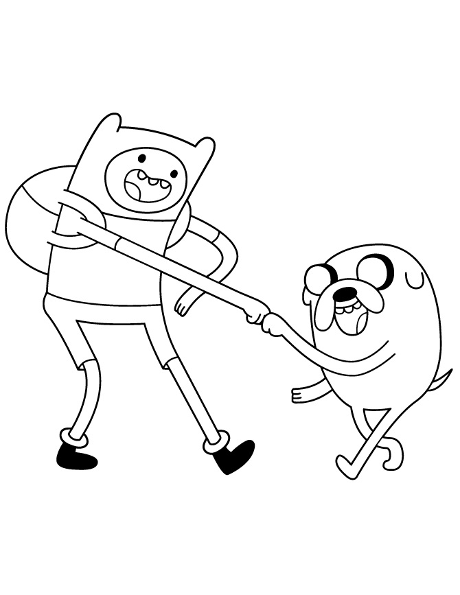 Adventure time coloring pages