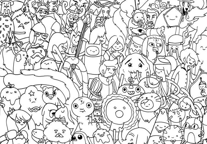 Adventure time coloring pages