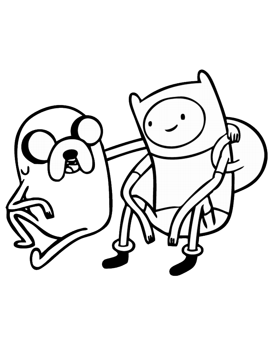 Adventure time coloring pages