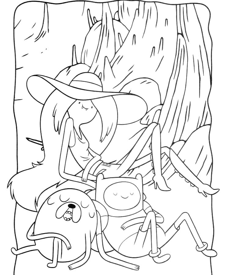 Adventure time coloring pages