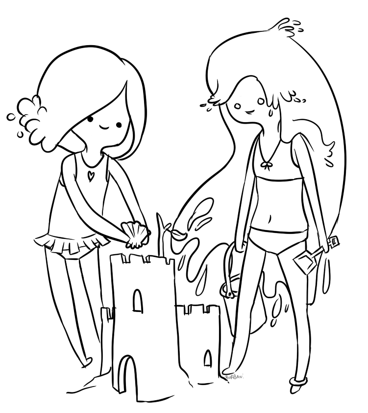 Adventure time coloring pages