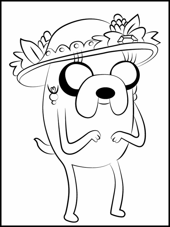 Adventure time easy coloring pages