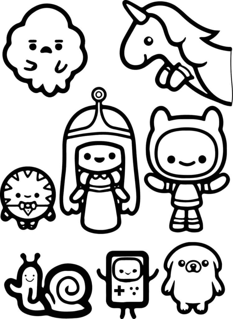 Adventure time jake coloring page